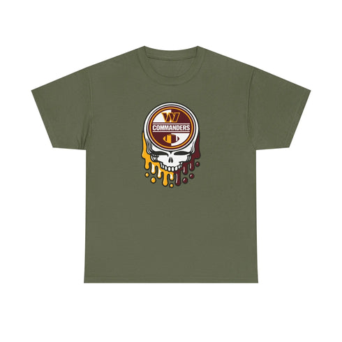 Washington Commanders Grateful Dead Steal Your Face T-Shirt StealieShop