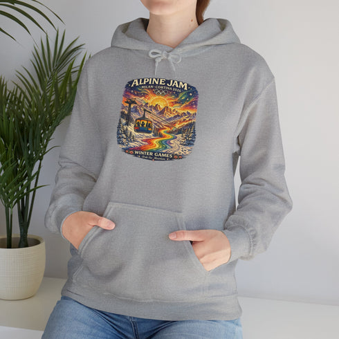 "Alpine Jam" 2026 Milan Cortina Olympics Unisex Heavy Blend Grateful Dead Hoodie