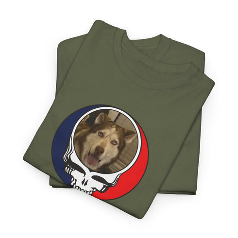Custom Dog Stealie Unisex Grateful Dead T-Shirt (66)