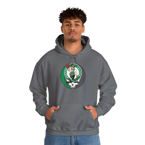 Boston Celtics Grateful Dead Steal Your Face Unisex Hoodie StealieShop