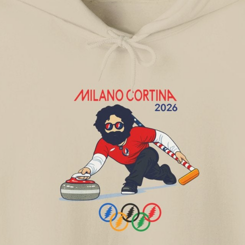 Curlin' Jerry' 2026 Milano Cortina Olympics Unisex Heavy Blend Grateful Dead Hoodie