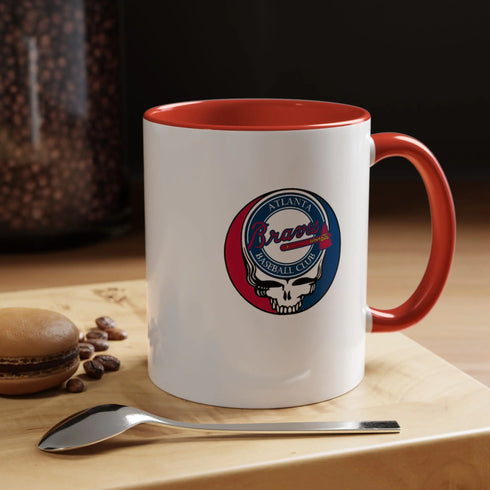 Atlanta Braves Grateful Dead Steal Your Face Coffee Mug (11oz or 15oz) - MLB - StealieShop