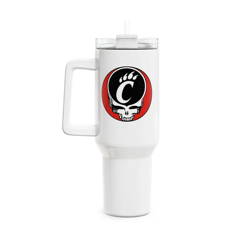 Grateful Dead - University of Cincinnati Stealie "Fat Man" Tumbler, Double Insulated 40oz Travel Mug - StealieShop