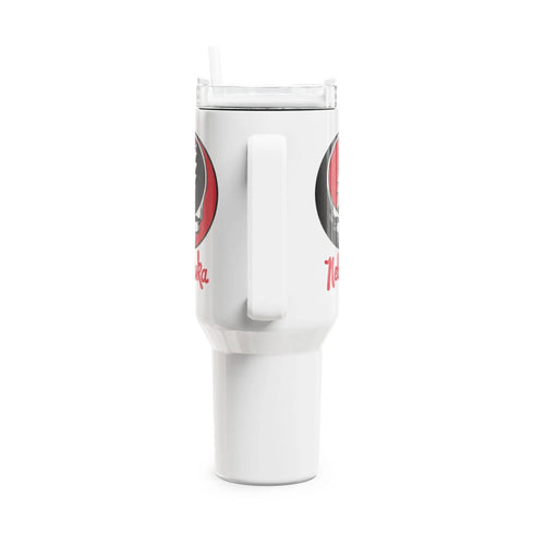 Grateful Dead - University of Nebraska Stealie "Fat Man" Tumbler, Double Insulated 40oz Travel Mug - StealieShop