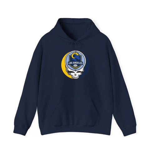 Grateful Dead - Los Angeles Rams Stealie Grateful Dead Hooded Sweatshirt - NFL - StealieShop