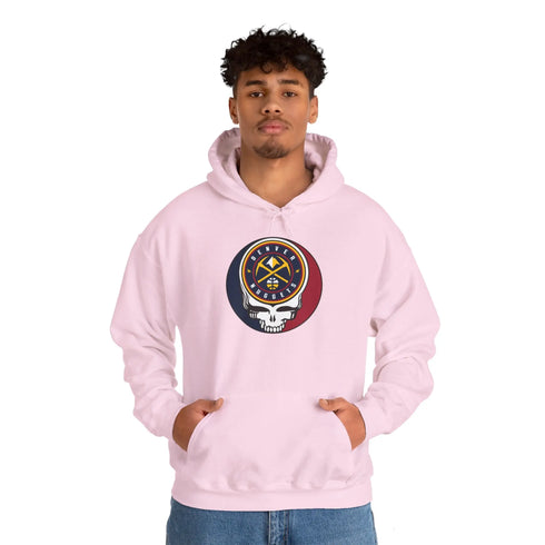 Denver Nuggets Grateful Dead Steal Your Face Unisex Hoodie - NBA StealieShop
