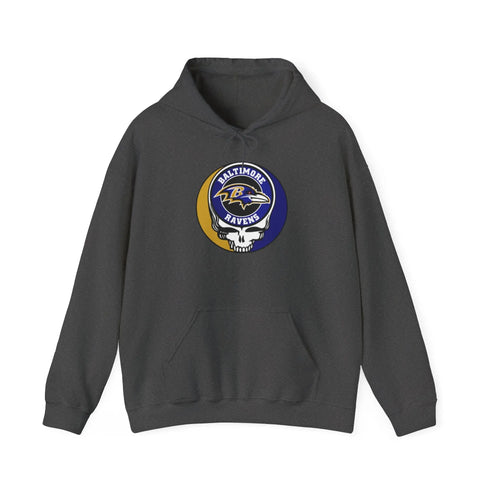 Baltimore Ravens Stealie Grateful Dead Hooded Sweatshirt - NFL