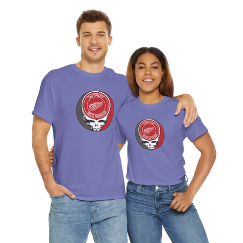 Detroit Red Wings Grateful Dead Steal Your Face T-Shirt - NHL - StealieShop
