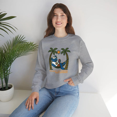 Grateful Dead - This Bear's Not Workin' From Anywhere | Life is dead. Crewneck Sweatshirt - StealieShop