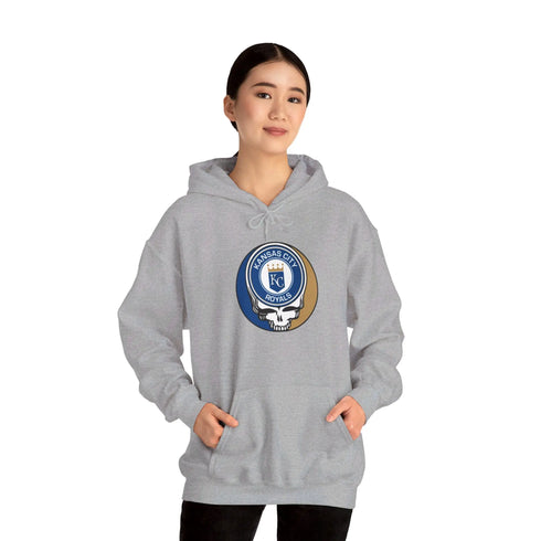 Kansas City Royals Grateful Dead Unisex Heavy Blend Hoodie - Hooded Sweatshirt - StealieShop