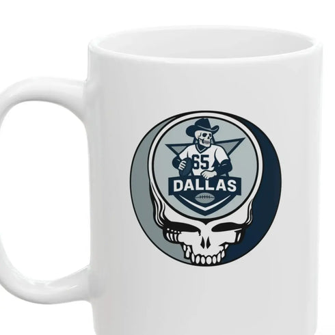 Grateful Dead - The Gridiron Collection: Dallas Cowboys Stealie Ceramic Coffee Mug - NFL - StealieShop