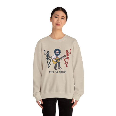 Grateful Dead - Jarry's Jammin' | Life is dead. Crewneck Sweatshirt - StealieShop