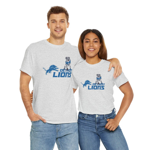 Detroit Lions Dancing Bear Grateful Dead T-Shirt - NFL - StealieShop