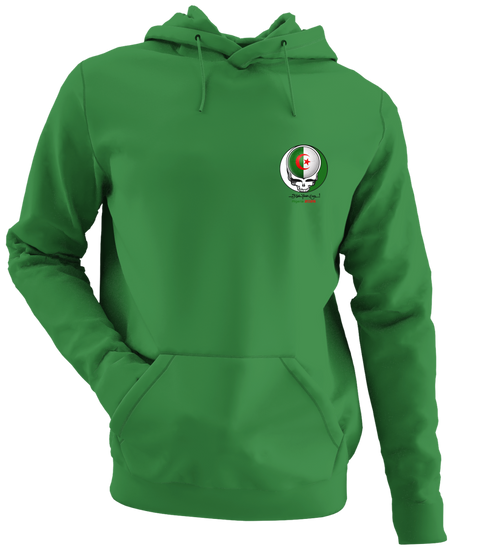 Algeria FIFA World Cup - Premium Grateful Dead Left Chest Hoodie - Irish Green - 6