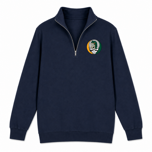 Baylor University - Premium Grateful Dead Quarter-Zip Pullover - Navy - 4