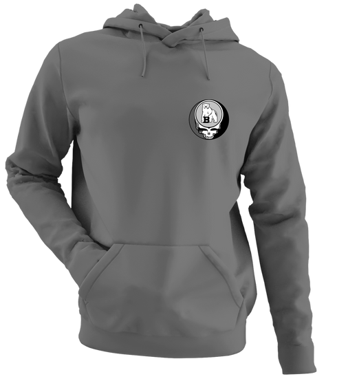 Bowdoin - Premium Grateful Dead Left Chest Hoodie - Charcoal - 8