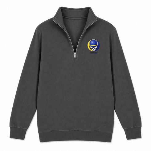 Curacao FIFA World Cup - Premium Grateful Dead Quarter-Zip Pullover - Charcoal - 6
