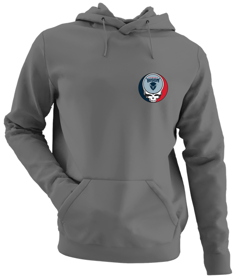 Howard University - Premium Grateful Dead Left Chest Hoodie - Charcoal
