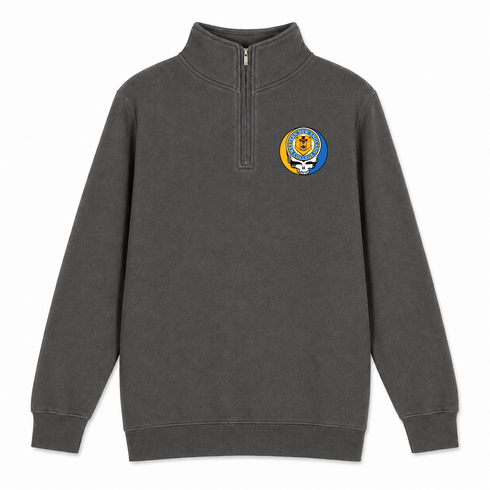 Western New England College - Premium Grateful Dead Quarter-Zip Pullover - Charcoal - 5