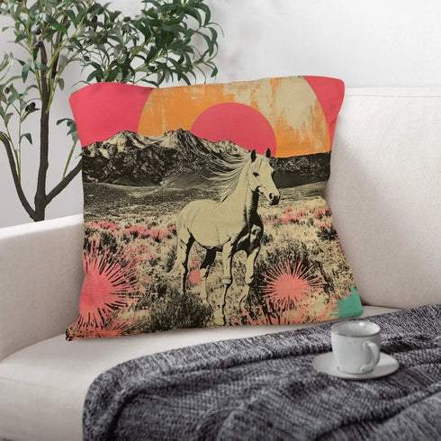 Grateful Dead - Baha Ranch Retro Pop Western Albino Steed Pillow Case Made in America - StealieShop