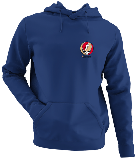 Washington University - Premium Grateful Dead Left Chest Hoodie - Navy - 2