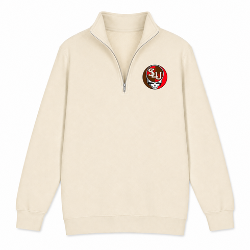 St Lawrence - Premium Grateful Dead Quarter-Zip Pullover - Sand - 2