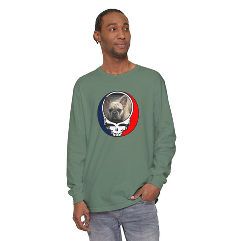 Custom Dog Garment-Dyed Long Sleeve T-Shirt (59)