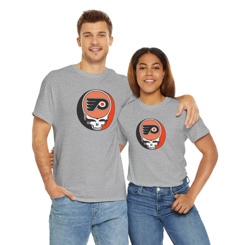 Grateful Dead - Philadelphia Flyers Grateful Dead Steal Your Face T-Shirt - NHL - StealieShop