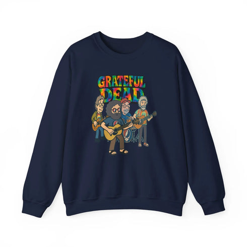 Grateful Dead - Jerry and The Band | Life is dead. Crewneck Sweatshirt - StealieShop