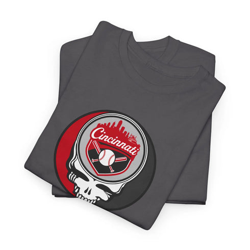 Grateful Dead - Cincinnati Reds Grateful Dead Steal Your Face T-Shirt - MLB - StealieShop