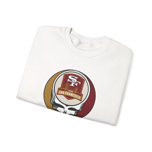 Grateful Dead - San Franisco 49ers Grateful Dead Stealie Crewneck Sweatshirt - StealieShop