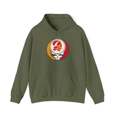 Grateful Dead - Tampa Bay Bucaneers Stealie Grateful Dead Hooded Sweatshirt - NFL - StealieShop