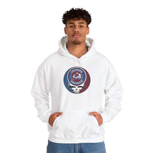 Colorado Avalanche Grateful Dead Unisex Heavy Blend Hoodie - StealieShop