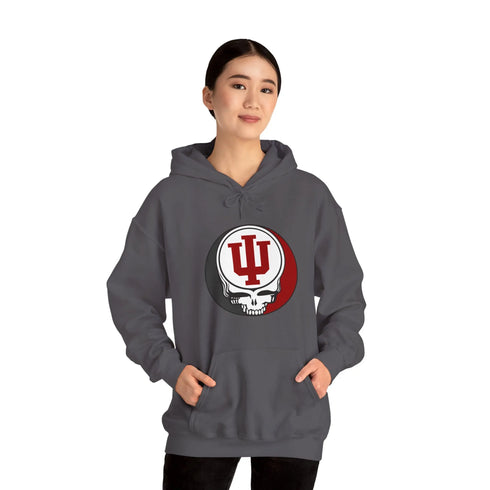 Indiana University Grateful Dead Steal Your Face Unisex Hoodie StealieShop