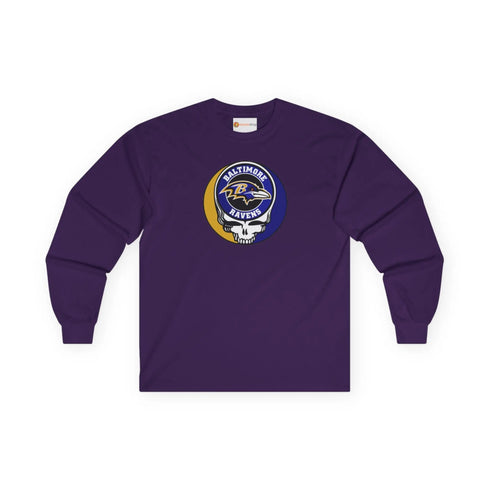 Baltimore Ravens Grateful Dead Long Sleeve Tee Printify