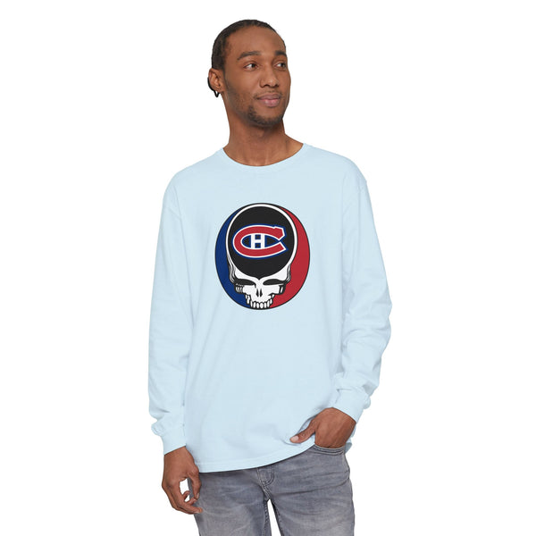 Montreal Canadiens Vineyard Collection Unisex Garment-Dyed Long Sleeve T-Shirt