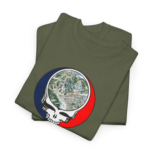 Beaver Creek Trail Map Stealie Grateful Dead T-Shirt
