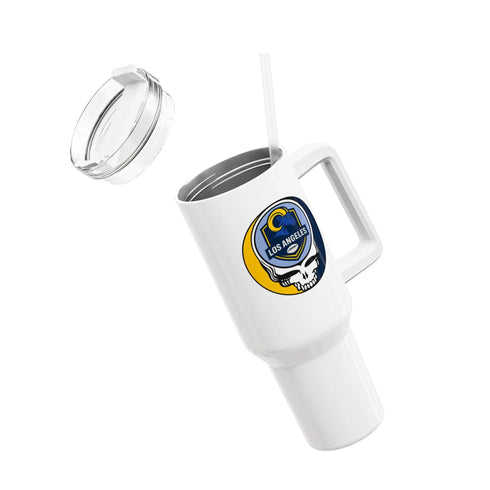 Grateful Dead - Los Angeles Rams Stealie "Fat Man" Tumbler, Double Insulated 40oz Travel Mug - StealieShop