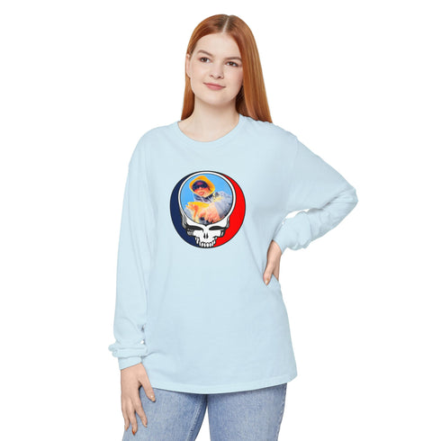 Custom Stealie Garment-Dyed Long Sleeve T-Shirt (59)