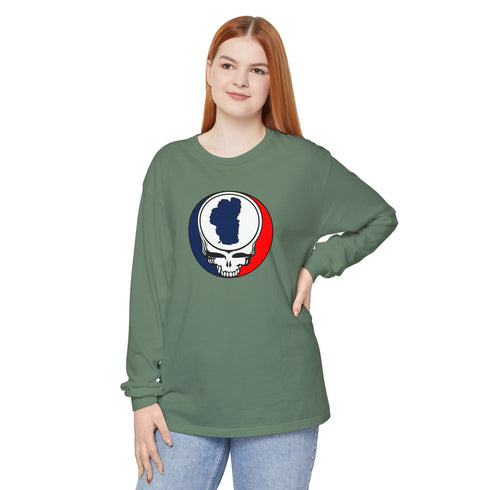Lake Tahoe Stealie Garment-Dyed Long Sleeve T-Shirt