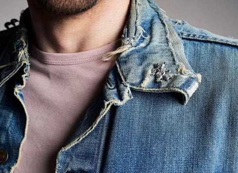 Grateful Dead - Dancing Bear Sterling Silver Pin - StealieShop