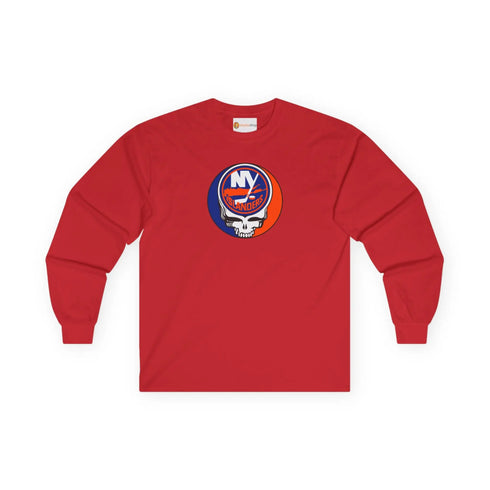 New York Islanders Grateful Dead Long Sleeve Tee StealieShop