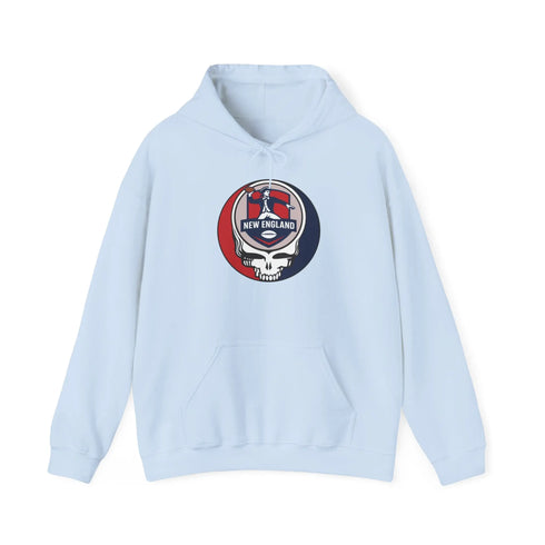 Grateful Dead - New England Patriots Grateful Dead Hooded Sweatshirt - NFL - StealieShop