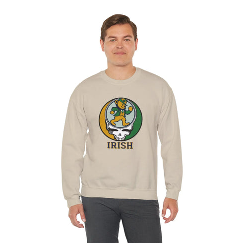 Grateful Dead - The Irish Dancing Leprechaun Stealie Crewneck Sweatshirt - StealieShop