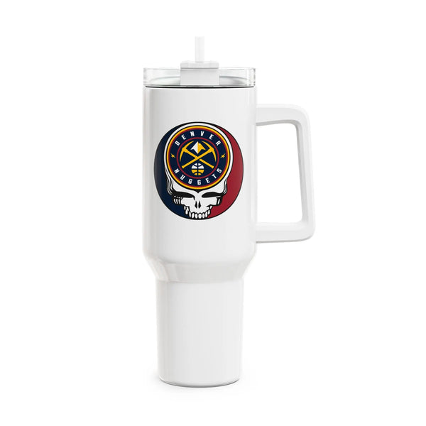 Grateful Dead - Denver Nuggets Stealie "Fat Man" Tumbler, Double Insulated 40oz Travel Mug - StealieShop