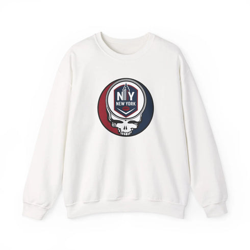 Grateful Dead - New York Giants Grateful Dead Stealie Crewneck Sweatshirt - NFL - StealieShop