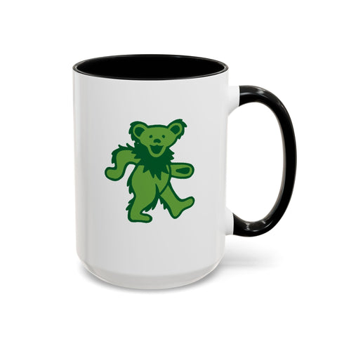 Grateful Dead - Green Dancing Bear Coffee Mug - StealieShop