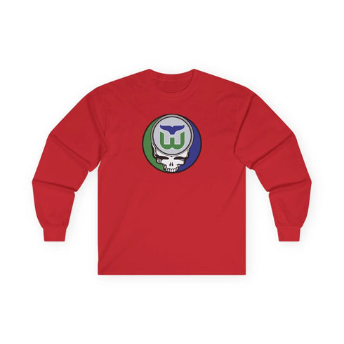 Grateful Dead - Hartford Whalers Grateful Dead Long Sleeve Tee - NHL - StealieShop