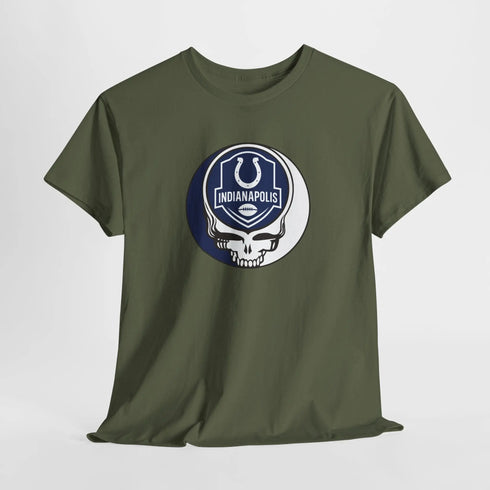 Grateful Dead - Indianapolis Colts Stealie Grateful Dead Steal Your Face T-Shirt - NFL - StealieShop