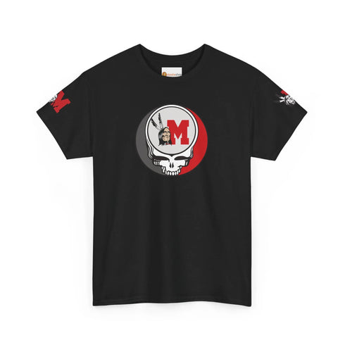 Grateful Dead - Miami of Ohio Redskins Grateful Dead T-Shirt with Sleeve Graphics - StealieShop